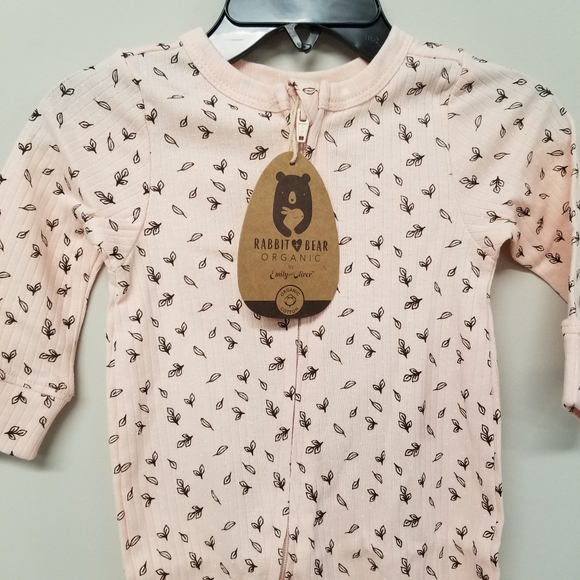 Rabbit+ Bear Organic Full Zip Bodysuit Longsleeve - Picture 2 of 3